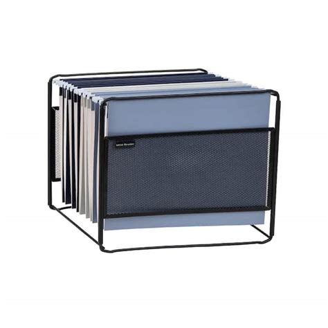 mind reader boxfile-blk hanging metal file box black|Mind Reader Hanging File Folder Organizer, Desktop Organizer, .